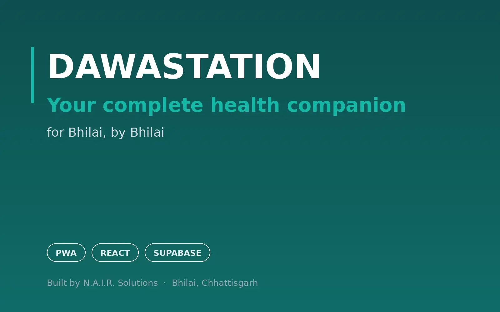 DawaStation - Health Discovery Platform - portfolio project by N.A.I.R. Solutions Bhilai