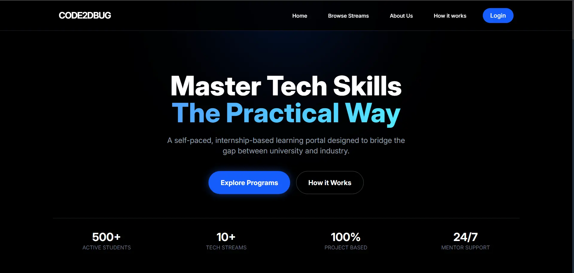 Academic - web application developed by N.A.I.R. Solutions Bhilai