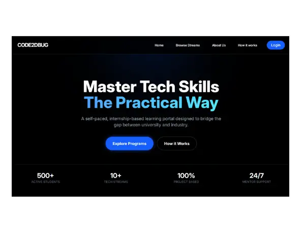 LMS Portal - Learn by Doing - portfolio project by N.A.I.R. Solutions Bhilai