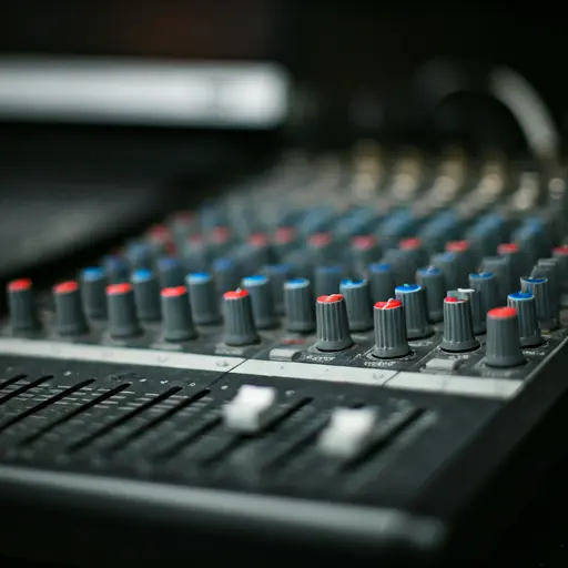 Audio mixing console