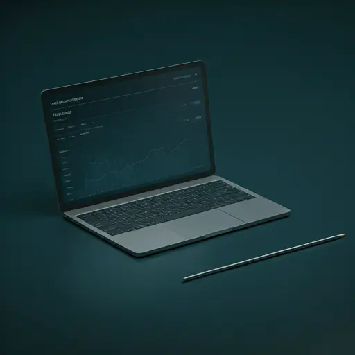 Fleet management dashboard on laptop